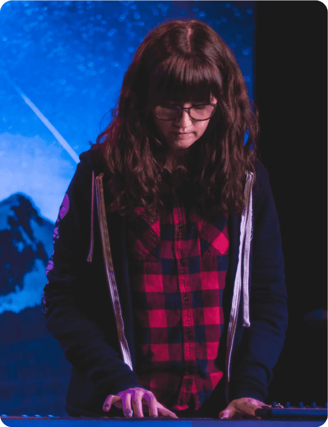 Girl playing